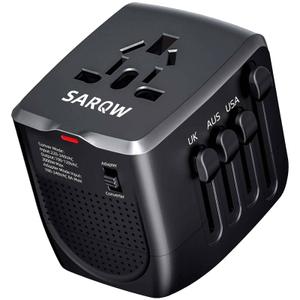 SARQW Travel Converter Adapter Voltage Converter That Steps Down 220 Volts to 110 Volts for use in Over 200 Countries