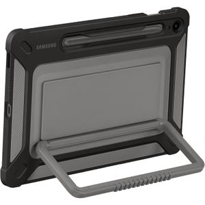 SAMSUNG Galaxy Tab S9 FE Outdoor Cover, Rugged Tablet Protector and Carry Case, Military Grade Protection, Built-in Kickstand, S Pen Holder, US Version, Black