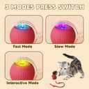 Chewie Viral 360 Smart Automatic Rolling Pet Ball (3 PCS) - Interactive Dog & Cat Toy