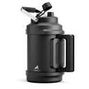 1 Gallon Insulated Water Bottle for Travel: 2in1 Straw Spout Lid, Dual Handle, Leakproof, Keep Cold 48H, 128oz Stainless Steel Water Jug for Gym, Biking, Road Trip, Work, Home, Picnic (Midnight)