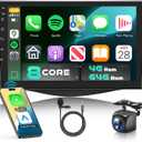 for Toyota RAV4 2007-2011 Car Stereo with Snapdragon 8 Core Processor 4GB+64GB Android 13 Radio 9 Inch 1280 * 720 IPS Touchscreen Carplay/Android Auto GPS WiFi FM/RDS SWC Camera