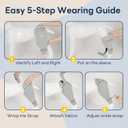 Dog Rear Leg Sleeve to Stop Licking, Upgraded Hind Leg Cover to Stop Slipping, for TPLO Surgery, Skin Conditions, Wounds, Breathable Soft Fabric, Dog Cone Alternative(Grey,Left M)