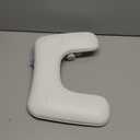 Manicure Arm Rest with Rotating Phone Holder for Nails Tech, U - Shaped Adjustable Nail Hand Rest Stand PU Leather (White)