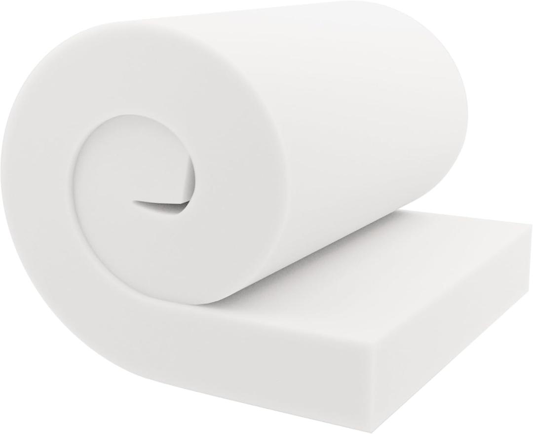 GoTo Foam 6" Height x 24" Width x 24" Length 43ILD (Firm) Upholstery Cushion Made in USA