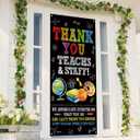 Thank You Teachers Banner Teacher Appreciation Week Backdrop Sign We Appreciate You Party Decor Thank You Teachers Decorations for School Classroom