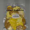 Yellow Gold Confetti Party Balloons, 50pcs12 inch Mustard Light Yellow Gold Latex Balloons for Birthday Wedding Bride Sunflower Theme Party Decoration