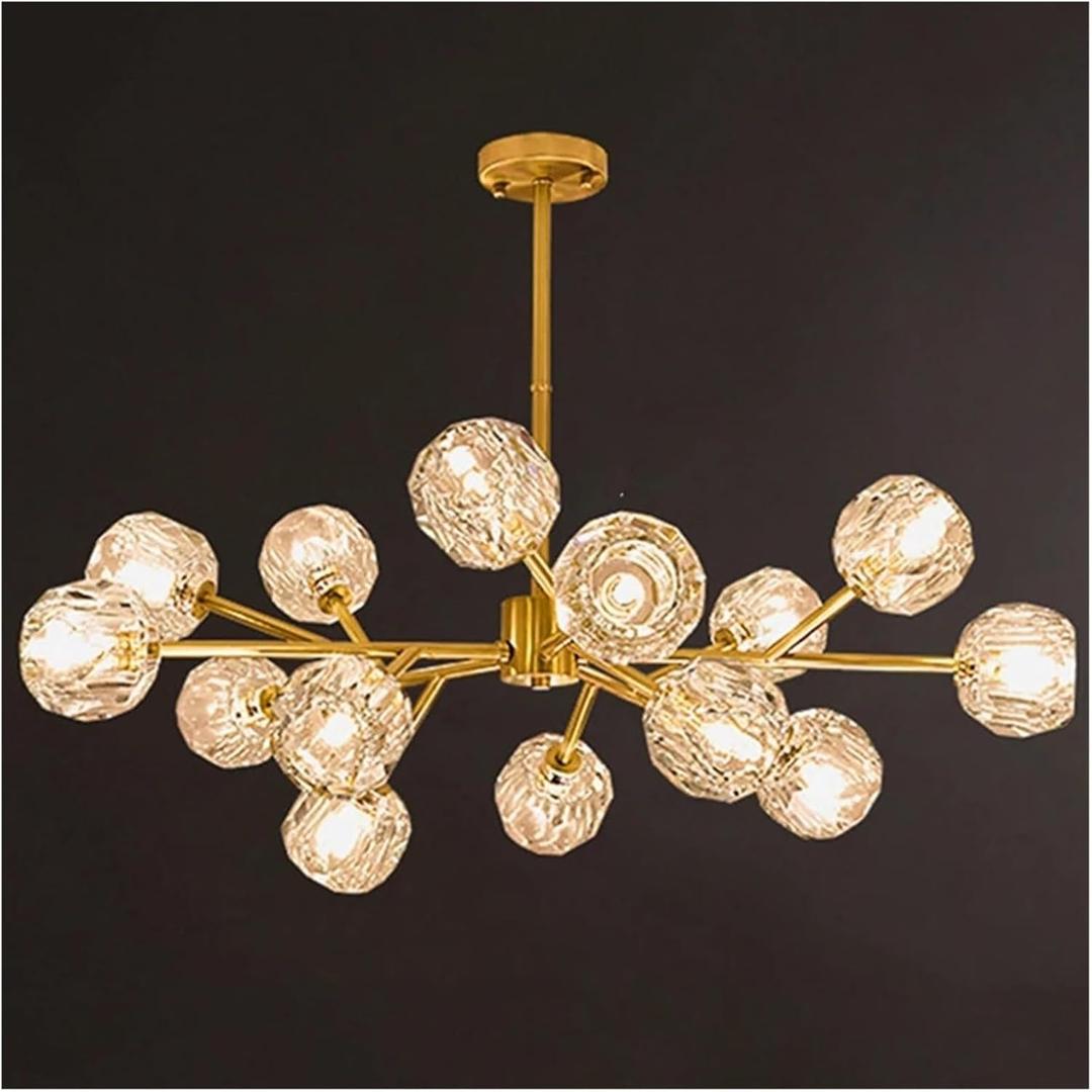 Modern Pendant Lights Indoor Lighting Ceiling Lamp Hanging Light Led Chandeliers for Living Room Indoor Lighting,LED Chandelier(Dimming,10 Heads Gold)
