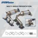 Front & Rear Catalytic Converter Compatible with 2004 2005 2006 Lexus RX330, 2004-2007 Toyota Highlander, 2004-2006 Toyota Sienna AWD ONLY 3.3L V6 Catalytic Convertor (EPA Compliant)