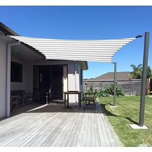 SUNNY GUARD Sun Shade Sail 12'x12' Rectangle Grey-White UV Block Sunshade for Backyard Yard Deck Patio Garden Outdoor Activities and Facility