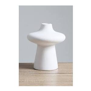 7.8 IN Ceramic Vase White
