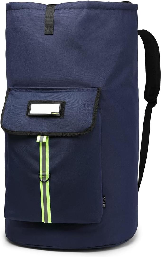 SUOVOCK Laundry Bag Backpack, Extra-Large Heavy Duty Laundry Bags, Laundry Backpack for College Students, Drawstring Closure