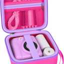 Kids Instant Print Camera Case Compatible with ESOXOFFORE for Dylanto for DUDUDRAGON for GKTZ for Dafotil for Careenoah for Aasonida Toddler Digital Prints Paper Storage Bag (Box Only) Bright Pink
