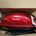 George Foreman Indoor Outdoor Electric Grill, Non-Stick Grill Griddle Plate, Healthy Grilling Drip Tray Reduces Fat, Portable Barbeque