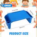Kisston 12 Pcs Kids Lap Desk Bulk Tray Lap Table Bed Table Plastic Desk with Extra Storage Space Activities Children Portable for Kids Students Work Study School Classroom(Blue)
