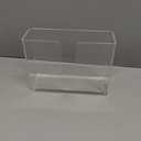 Acrylic Napkin Holder for Table (6.5"x6.5"), Vertical Napkin Dispenser with Non-Slip Pads, Standing Clear Napkin Holders for Kitchen Dining Room Party Restaurant