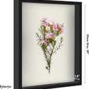 Americanflat 16x20 Shadow Box Frame with Polished Plexiglass - Silhouette Collection - Large Shadow Box Display Case for Tabletop and Wall Display - Black with Soft Felt Back