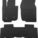 Car Floor Mats Custom Fit for Toyota RAV4 2006-2012 Black Rubber All Weather Protection Auto Floor Liners Heavy Duty Odorless
