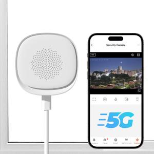ELECCTV 2.5K Window Camera, 2.4G/5G WiFi Indoor Camera for Home Security, AI Starlight Color Night Vision, Person&Motion Detection, 24/7 Recording, SD/Cloud Storage, 2-Way Audio, Alexa, Easy Install