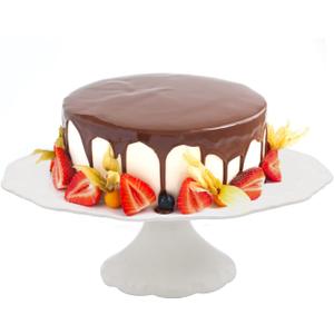 12Inch Porcelain Round Cake Stand, Dessert Stand, Cake Stand for Party, Home Decorating Stand