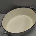 Cuisinart Chef's Classic Enameled Cast Iron Dutch Oven with Lid, Porcelain Enameled Interior, Oven Safe, Induction Compatible, 7-Quart, Oval, Sage