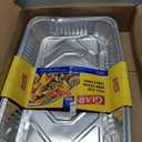 Glad Disposable Full Size Aluminum Steam Pans, Deep Heavy Duty Foil Pans for Steaming, Baking, Roasting, Catering & Oven Reheating, Fits 2 Half Pans, 20.5 x 12.5 x 2.75 Inch, 2 Count