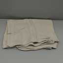 Bedsure GentleSoft 100% Cotton Large Throw Blanket for Couch 50x70 inches - Breathable and Lightweight, Soft Cozy Herringbone Woven Cotton Throw for Summer Spring, Linen Beige Office Chair Blanket