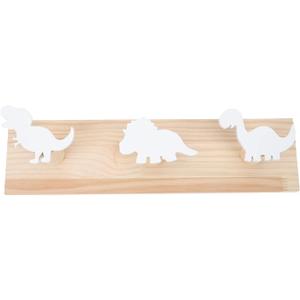 1pc Dinosaur Row Hook Wooden Wall-Mounted Home Hook for Bedroom Safe and Design Present for Dinosaur Room Decor