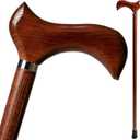 Handcrafted Wood Walking Stick for Men and Women - Fashionable Derby Cane - 36 Inches