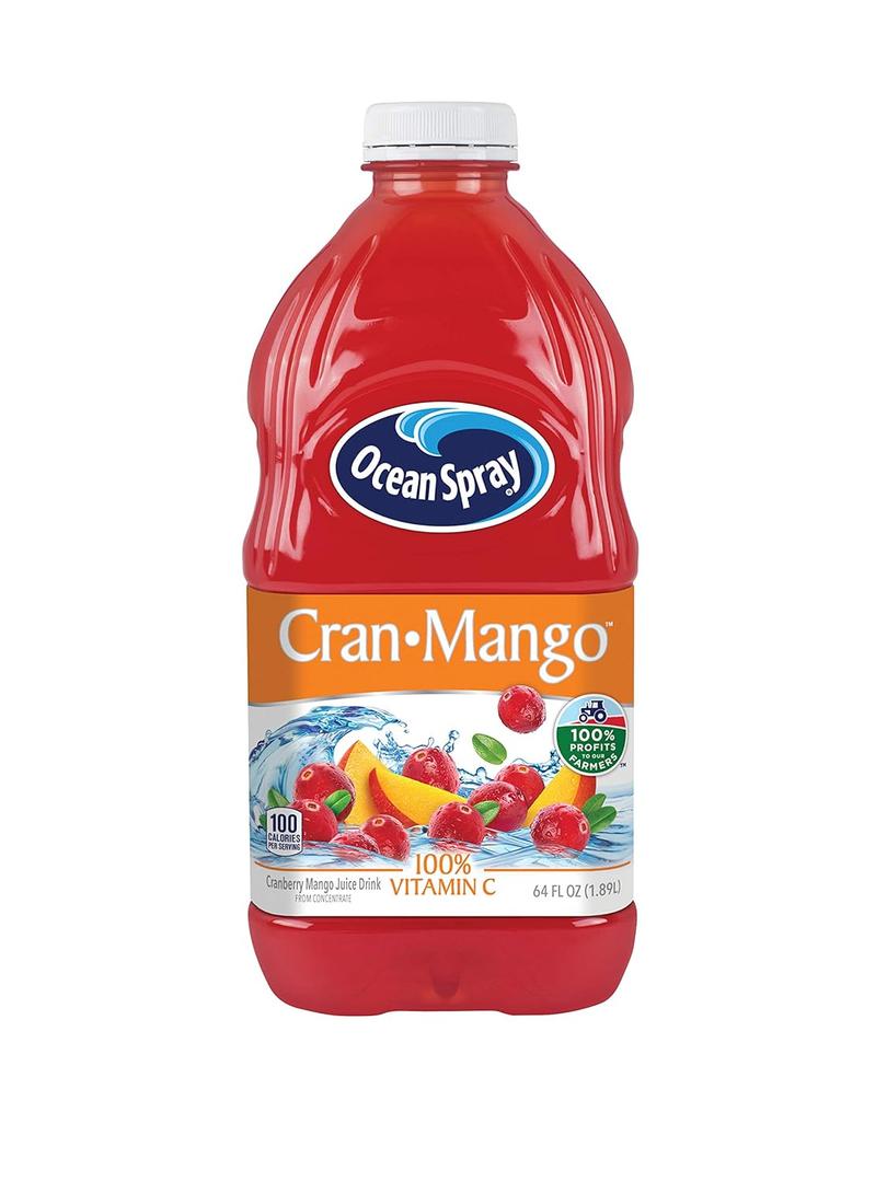 Ocean Spray Juice Drink, Cran-Mango, 64 Ounce Bottle (64 Fl Oz (Pack of 1))