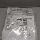 Joydeco Pinch Pleated Linen Curtains 90 Inch Long 2 Panel Set for Living Room, Semi Sheer Curtain for Bedroom, Back Tab Light Filtering Drapes with Adjustable Hooks (40”W x90”L, Off White)