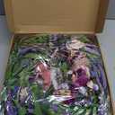Spring Wreaths for Front Door 24 Inch Luxury Lavender Summer Wreath with Pink Ribbon,Artificial Peony & Rose Spring Door Wreath for Farmhouse Home Wall Porch Window Seasonal Display