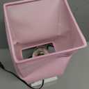 Table Lamp with 2 USB Charging Ports, 3 Way Touch Lamps Beside Desk, Nightstand Lamp for Bedrooms Living Room, Pink Shade with White Base, LED Bulb Included(Pink)