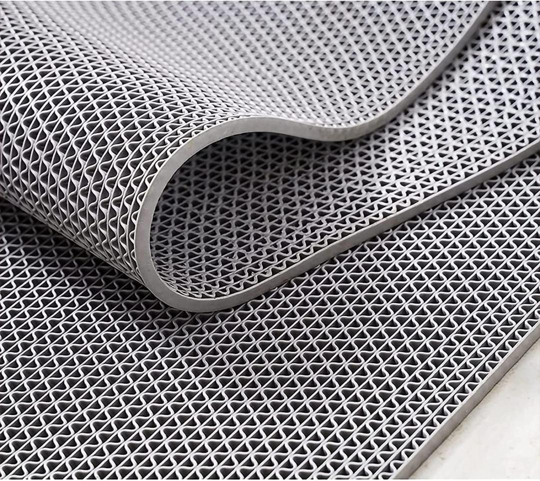 4x10 Ft Non Slip Drainage Floor Mats, 0.22'' Thick, Gray