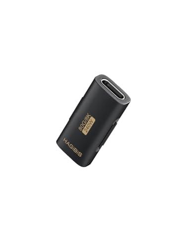 Hagibis 240W 80Gbps 8K@60Hz USB C Adapter, USB-C Female to Female Adapter, USB4 Connecter for Thunderbolt 5/4/3, Laptop, Switch, Dock, Mac, Tablet, iPhone 16 15 Pro Max (TUA07)