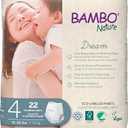 Bambo Nature Premium Eco-Friendly Training Pants, Size 4 (15-31 Lbs), 22 Count 5 Pack
