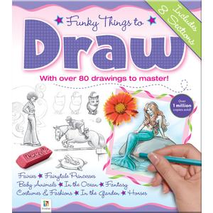 Funky Things to Draw: 8 Books in One