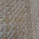 Rug - 62" x 3', Ivory & Beige, Handmade Cotton, Ideal for High Traffic Areas in Entryway, Living Room, Bedroom