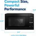 GE 4-in-1 Air Fry Countertop Microwave Oven, 1050 Watt, 1.0 Cu. Ft., Black