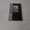 Malden International Designs 3 Up 4x6 Black Fabric Post bound Photo Album Hard Cover 4x6 Front Cover Photo Pocket