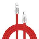 chubbycable Chubby 2.0 Fast Charging Cable Durable Soft Silicone USB C Cable 240W Extra Thick Charger Cord Compatible with iPhone 16/15 Series iPad, Red, Type-C to Type-C, 3.3 FT