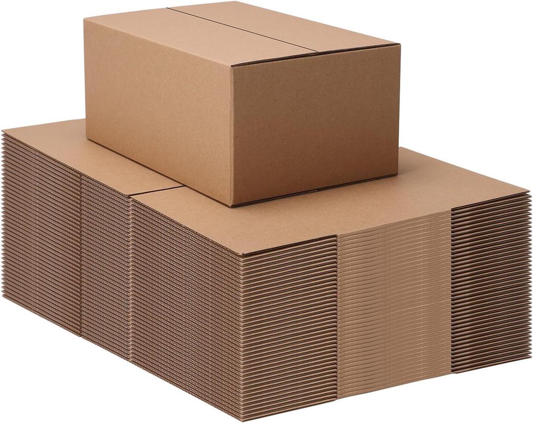 9x6x4 Shipping Boxes Set of 40, Brown Kraft Business Corrugated Cardboard Small Boxes Mailers for Packaging