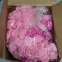 Geosar 200 Pcs Artificial Rose Flower Heads Bulk Fake Foam Roses Mini Faux Flower for Bridal Shower Wedding Flower Arrangements Centerpiece DIY(1.77 Inch,Pink Series)