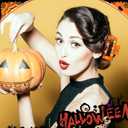 Janinka 12 Set DIY Halloween Hair Claw Clips Kit Resin Claw Hairpin with Polymer Clay Beads Hair Clips with Strong Hold Non-slip Banana Barrettes Aesthetic Hairpin for Women Craft DIY Party Supplies