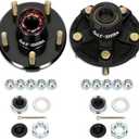 Redants 2 Sets 2000lbs Trailer Hub Kit 5 Lug 4.5", Pre-Installed and Lubricated 54.5 Trailer Axle Kit for 2000lbs 1-1/16'' Trailer Axles, Boat Trailer Hubs 5 Lug(only for Straight Spindle)