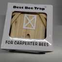 Carpenter Bee Trap for Outside - Best Bee Trap - Barn Style Nature Hanging Wood Carpenter Bee Traps Outdoor - Insect Traps with Removable Vault(1 Pack)