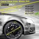 17 inch Hubcaps ABS Replacement for Steel Wheel（Non-Alloy） Snap-on Set of 4