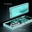 Hekodonk for Galaxy Z Fold 7 Case,[Compatible with MagSafe][Glow in The Dark][Front Screen Protector][Stand][Hinge Protection],Slim Fit for Women Girls for Samsung Galaxy Z Fold 7, Green