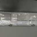 AURILOFT No Drill Cordless Vinyl Mini Blinds,White,27.5" W x 64" H