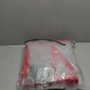 ZOBER Christmas Ornament Storage Box - Stores 128 Ornaments W/ 2 Sided Zipper - Flexible Plastic Christmas Ornament Storage Containers - 3 Inch Cube Compartments - Red