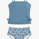 Girls Tankini Swimsuits Two Piece Bathing Suit Drawstring Swimwear Set for Girls 13-14 Years